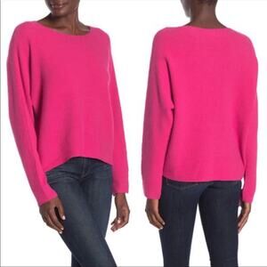 NWT Free Press Pink Scoop Neck Bat Wing Sweater Women’s Size XXL